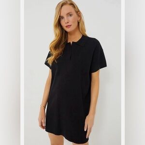 NWT Tuckernuck Black Channing Polo Mini Dress